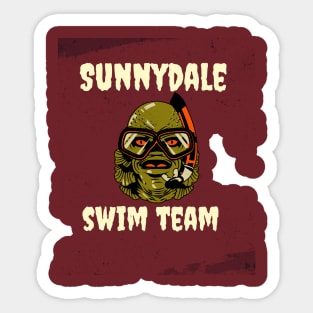 Buffy "Sunnydale swim team" scuba monster Sticker